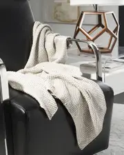 Safavieh Tickled Grey Knit Throw