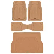Motor Trend Car Floor Mats w/ Cargo Trunk Rubber Protection Full Set Heavy Duty (for: Mazda)