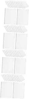 NUOBESTY 4sets B5 Size File Binder with Sliding Bar Plastic Easy to Classify Files 10 Pk Presentation Folders 20pcs*4