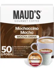 Chocolate Mocha Cappuccino Coffee Pods, 50ct - Mochaccino Mocha Flavor - Made...