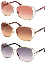 Tom Ford Marta Women's Oversized Metal Butterfly Sunglasses - FT1091 - Italy