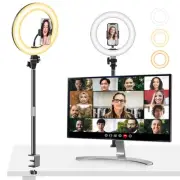 Ring Light for Computer Video Conferencing Recording/Zoom Meeting-10'' Desk R...