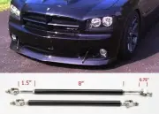 Black 8"- Adjustable Rod Support for Land Rover MINI Bumper Lip Diffuser Spoiler (for: Land Rover)