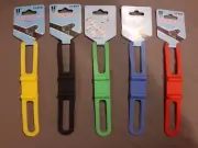 5Pcs Bicycle Flashlight Holder Tie Bike MTB Light Holder Stand Silicone Strap