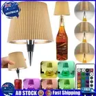 Wireless Wine Bottle Lamp 3 Color RGB LED Table Lamp Rechargeable Light(Gold) ^A