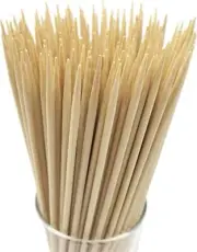 HOPELF 16" Natural Bamboo Skewers Sticks for BBQ, Kabab, Grilling, Barbecue NEW