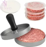 Burger Press Set Non-Stick Hamburger Patty Maker & Hamburger Press Mold Aluminum