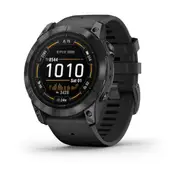 Garmin Epix Pro Gen 2 Smartwatch - Glass/Slate Gray SS/Black - 51 mm