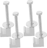 GLEAVI 4pcs Toolbox Clamp for Truck Bed Heavy Duty Tool Box Mounting Clamp for Secure Installation Compatible Pickup Truck Models Stable Support for Tools Easy to Install