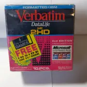 Verbatim MF2HD 3.5-inch Floppy Disks, PC Formatted - 1.44 MB - Box of 10
