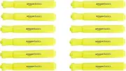 Amazon Basics Tank Style Highlighters - Chisel Tip, Yellow, 12-Pack