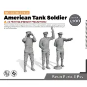 Soldier Model SSTR100914 Flames Of War Fow 15mm Miniature American Tank Soldier