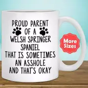 Funny Welsh Springer Spaniel Gifts Welshie Mug Coffee Cup Dog Mom Dad Owner