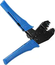 Ratchet Crimper Wire Crimping Tool Ratchet Crimping Pliers Heat Shrink Terminal Crimper Ratcheting Terminal Crimper Ratcheting Crimper Tool Insulated Terminal Crimper Blue Metal Generic