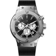 Christian Van Sant Men's Watch Monarchy Quartz Black Dial Rubber Strap CV8141