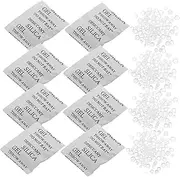 FUNOMOCYA 100pcs Silica Gel Packets Moisture Absorbers for Food Shoes Jewelry Books Safe Material 2 Gram Easy to Use
