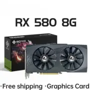 Graphics Cards Radeon RX580 8G GDDR5 Memory Video Gaming Card PCIE3.0x16 GPU New