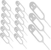 Operitacx Sim Removal Pin Tool 50pcs Stainless Steel 12mm Length Universal for Mobile Phones Sim Card Ejector