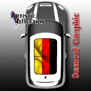 German Flag Sunroof Graphic for MINI Cooper R50, R53, R56, R55, R60, F56