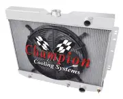 RC 2 Row 1" Tubes Radiator W/ 16" Fan for 1959 - 1963 Chevrolet Impala #AE281 (for: Chevrolet)