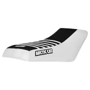 Arctic Cat 250 300 400 454 500 4x4 2x4 Seat Cover WHITE-BLACK-WHITE rib #277