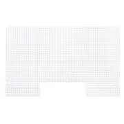 4Pcs Plastic Mesh Canvas Sheet 36 cm/ 14 inch White Bag Blank Canvas