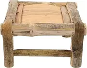 iplusmile Bamboo Plant Stands Indoor Low Stool for Bathroom Kitchen Step-up for Elderly Anti-Slip