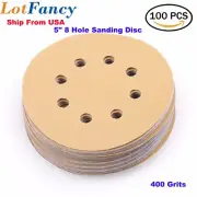 5in 400 Grit Sanding Discs Sandpaper Random Orbital Hook & Loop Sander Sheet Pad