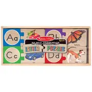 Melissa & Doug Wooden Alphabet Puzzle Cards