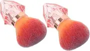 Diamond Shape Nail Brush Set Soft Cleaning Brush for Nail Art Powder Removal