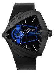 Hamilton Ventura XXL Bright Dune Limited Edition Swiss Made Rubber Strap Black Dial Quartz H24614330 Men's Watch