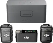 Mic 2 (2 TX + 1 RX + Charging Case), All-In-One Wireless Microphone, Intelligen