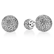 New Authentic Pandora Pave Drop Stud Earrings with Clear Zirconia 290737CZ