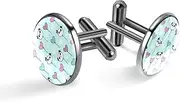 [Generic] Men's Cufflinks, Panda and Heart Shape Balloon Cuff Links for Men, Classic Cufflinks Black for Suit Shirt Wedding Business Birthday Jewelry Gift