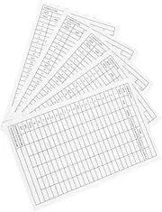 WHAMVOX Golf Score Sheets 5 Pack Portable Strong Perfect for Outdoor Golf Activities