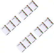 NUOBESTY 4sets Reusable Music Teaching Tool Erasable Score Card Portable Whiteboard for Beginners and Professionals 3pcs*4