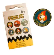 Loungefly Peanuts Camp Snoopy Badge Mystery Box Enamel Pin - Fire Building