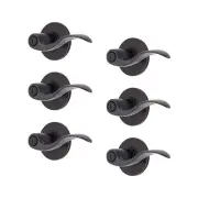 BRINKS – 6-Pack Tuscan Bronze Transitional Bathroom Privacy Wave Door Hand