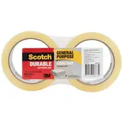 Scotch General Purpose Packaging Tape 48mm x 75m 2 Pack