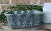 Temp-tations 12oz Mini Loaf Pan in Grey Frosty Forrest with Gift Box NEW!