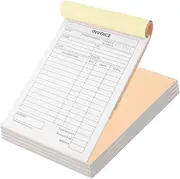 Gogogmee 5 Pack Invoice Note Order Receipt Ticket for Small Business Record Slip Statement Desk Receipt Holder Memo Book