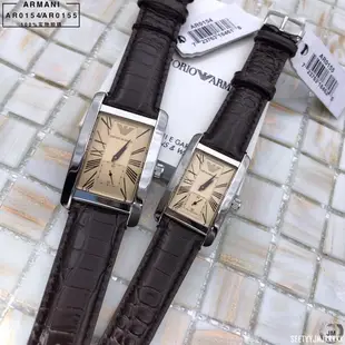 Armani阿瑪尼手錶男士女士情侶對錶皮帶時尚方形石英腕錶系列