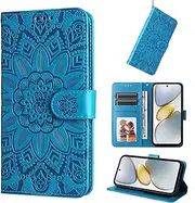 Cover Compatible with Oppo Find X6 Pro 5G,Compatible with Oppo Find X6 Pro 5G [Shell + PU Leather] Card Slot Flip Stand Magnetic Clasp Blue