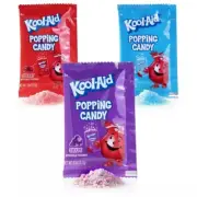 Kool-Aid Variety Flavor Popping Candy- Mixed Lot of 12 PACKETS