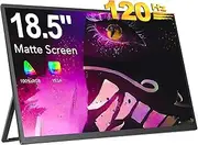 EVICIV 18.5" 1080P 120Hz Portable Monitor, FreeSync IPS HDR, USB-C, mini HDMI, 180° Stand