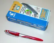 a box of 12 Pilot Perma Ball Multi-Purpose Roller Ball Pen-Red BL-PB-M MEDIUM
