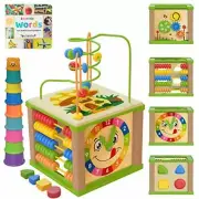 Eco Friendly Educational Activity Cube Set for Toddlers