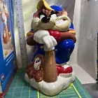 Looney Tunes* TAZ *BATTER UP COOKIE JAR 11 1/4" *Gibson
