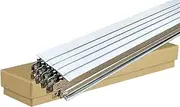 10x Suspended Ceiling Grid Component, White Cross Tee Section 600mm x 24mm T24 T600