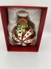 Home Reflections Christmas Gingerbread Flameless Candle LED Luminary NEW IN BOX